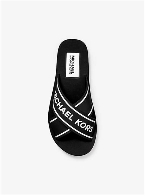 michael kors sparrow logo slide sandal|Sparrow Logo Slide Sandal .